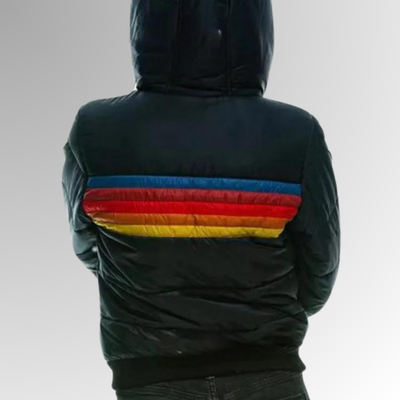 Dina™ - Chaqueta Acolchada Rainbow Retro
