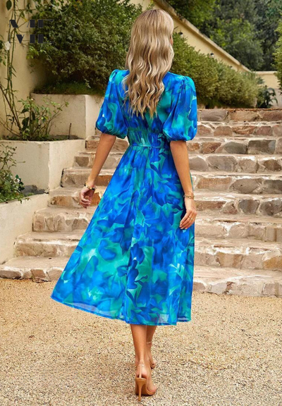 Violetta – Vestido Floral Sofisticado